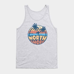 Vintage Surfing North Shore Oahu, Hawaii // Retro Summer Vibes // Grunge Surfer Sunset Tank Top